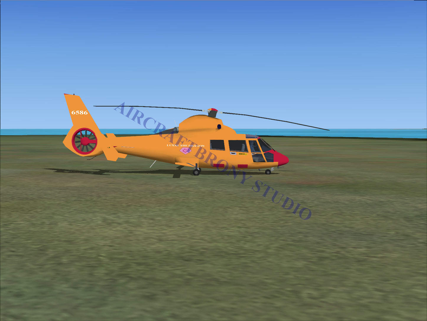 Luxxe The Dragon Aerospatiale HH65 Dolphin (Digital Image) Digital Image
