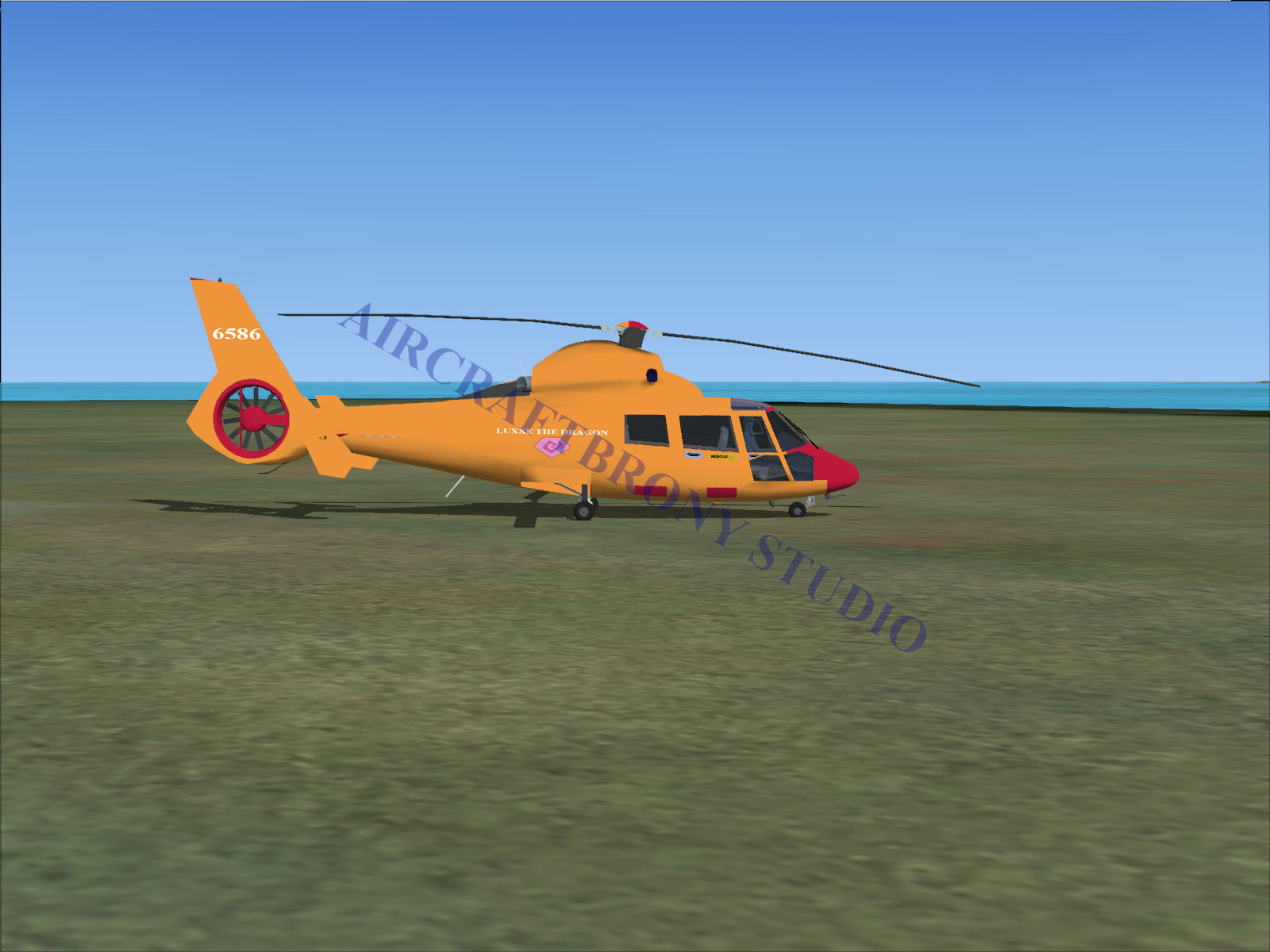 Luxxe The Dragon Aerospatiale HH65 Dolphin (Digital Image) Digital Image