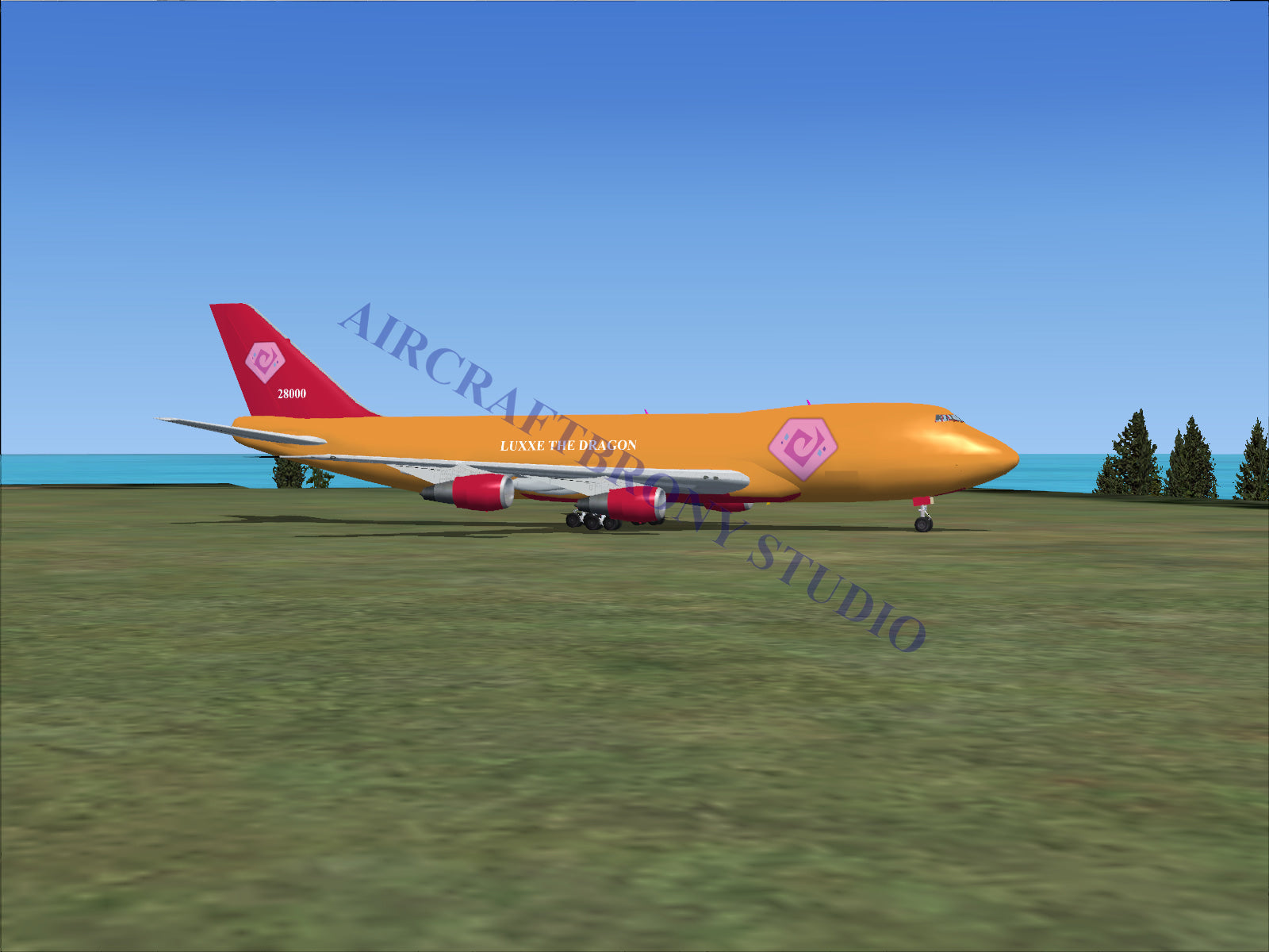 Luxxe The Dragon Boeing 747-200 (Digital Image) Digital Image