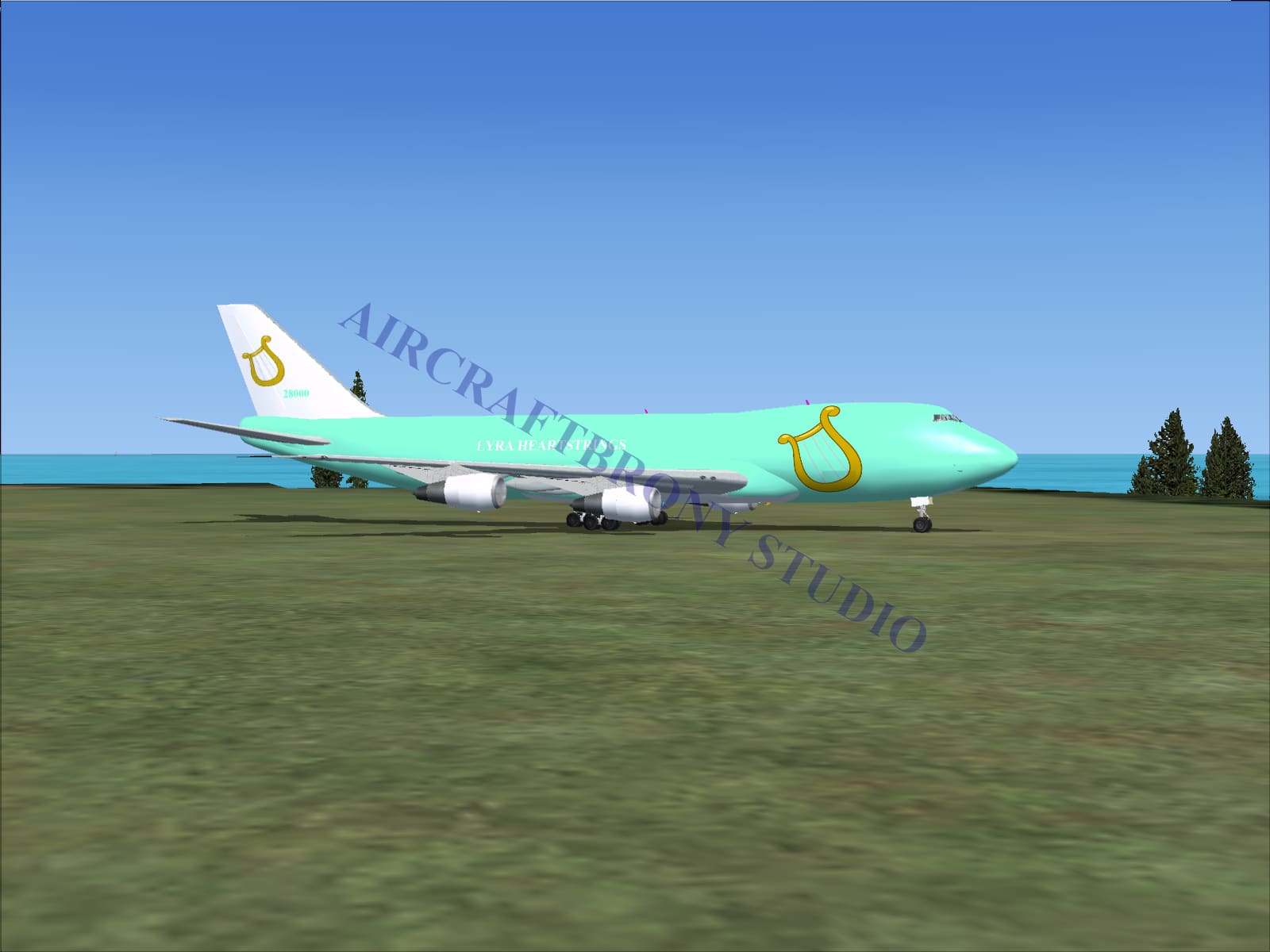 Lyra Heartstrings Boeing 747-200 (Digital Image) Digital Image