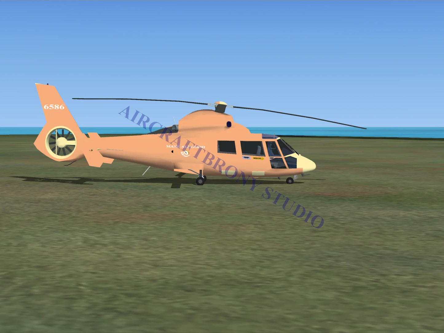 Mane Allgood Aerospatiale HH65 Dolphin (Digital Image) Digital Image
