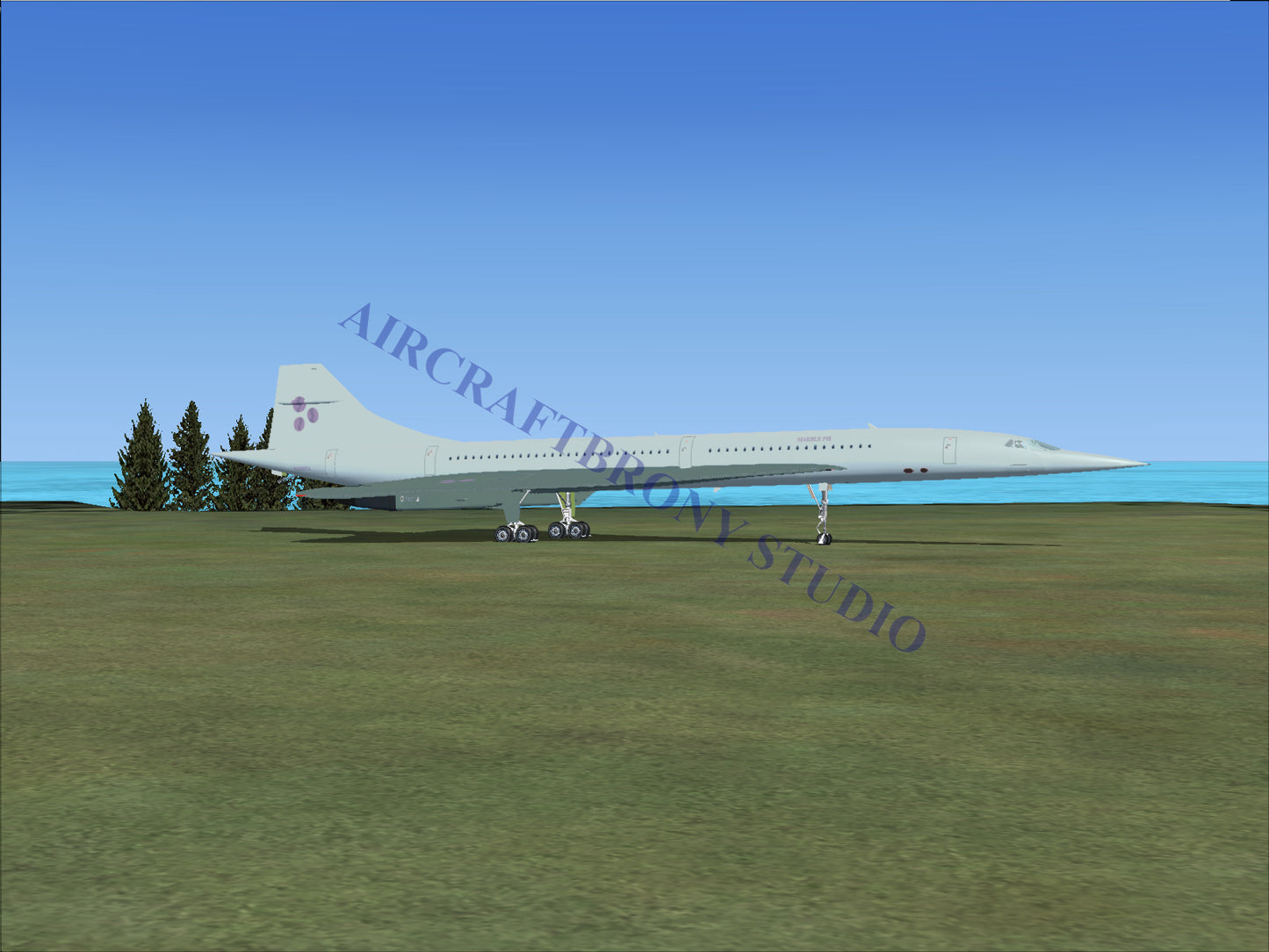 Marble Pie Aerospatiale Concorde (Digital Image) Digital Image