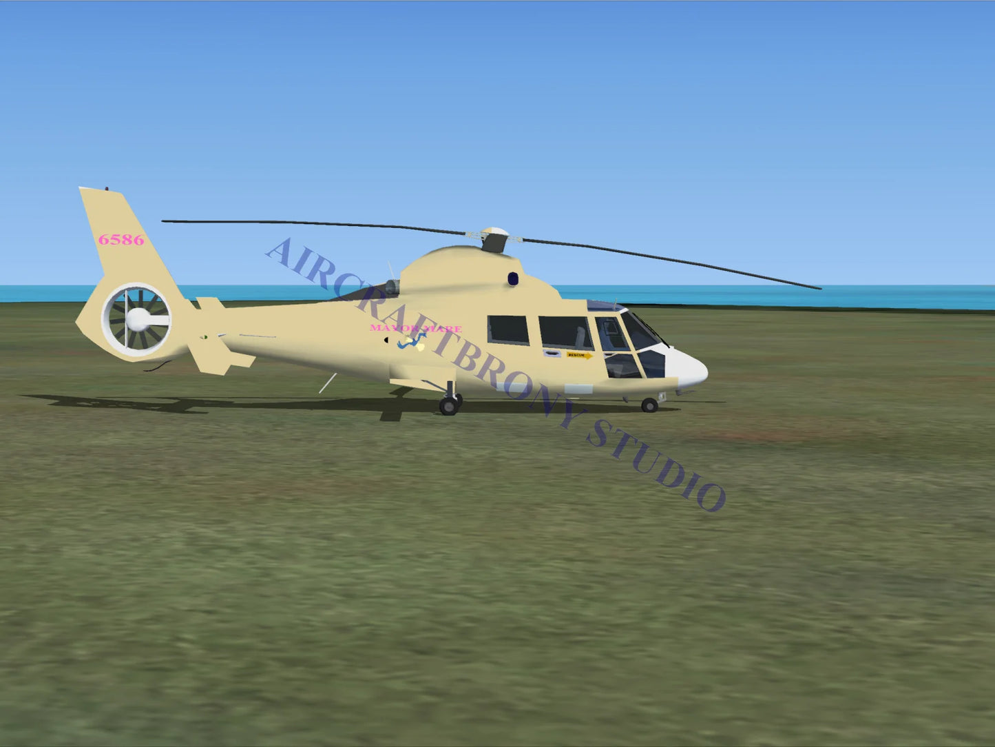 Mayor Mare Aerospatiale HH65 Dolphin (Digital Image) Digital Image