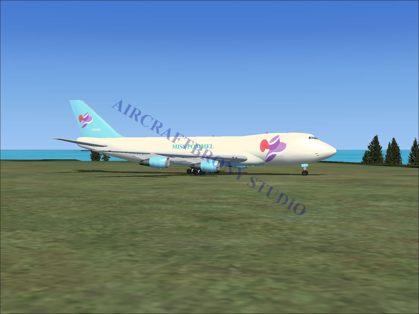 Miss Pommel Boeing 747-200 (Digital Image) Digital Image
