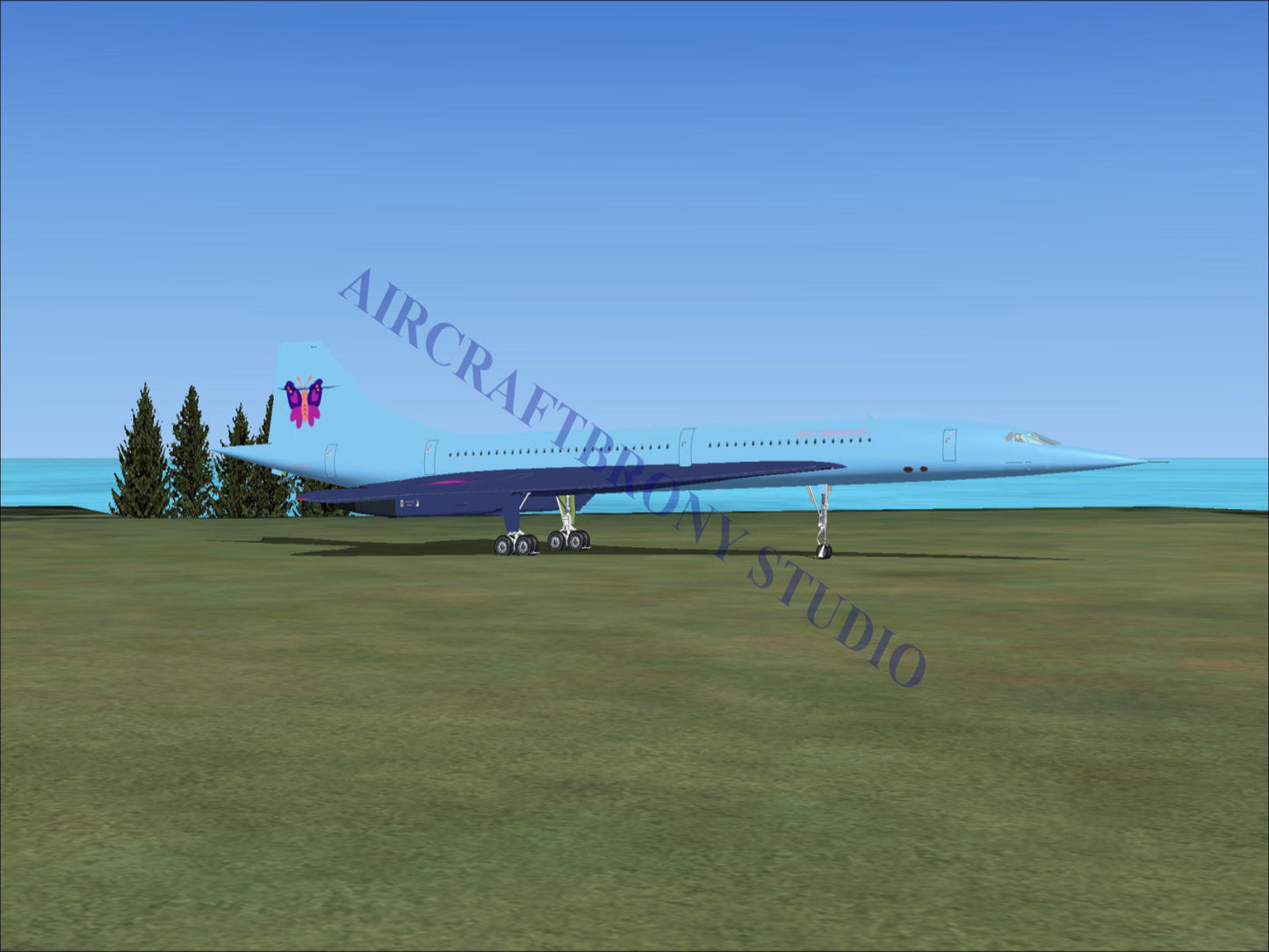 Misty Brightdawn Aerospatiale Concorde (Digital Image) Digital Image