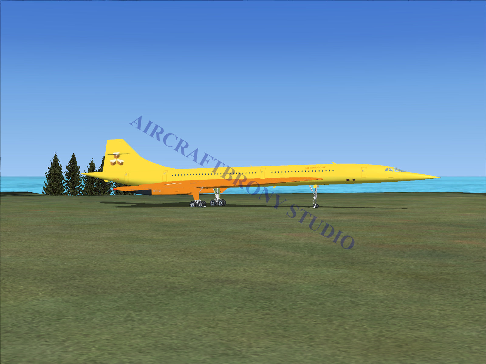 Mr. Carrot Cake Aerospatiale Concorde (Digital Image) Digital Image