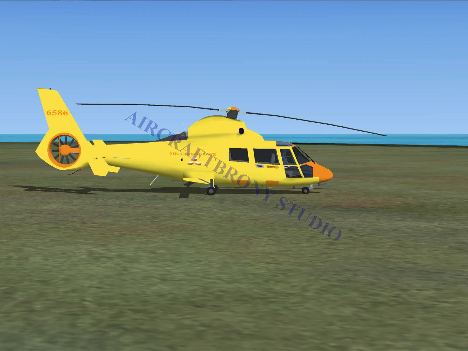 Mr. Carrot Cake Aerospatiale HH65 Dolphin (Digital Image) Digital Image