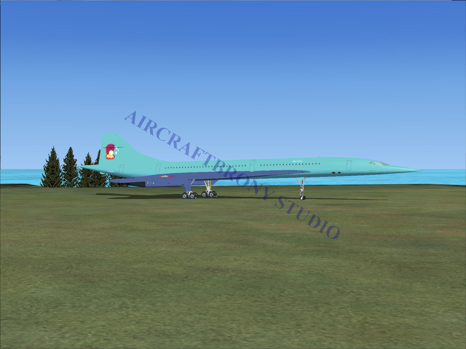 Mrs. Paleo Aerospatiale Concorde (Digital Image) Digital Image