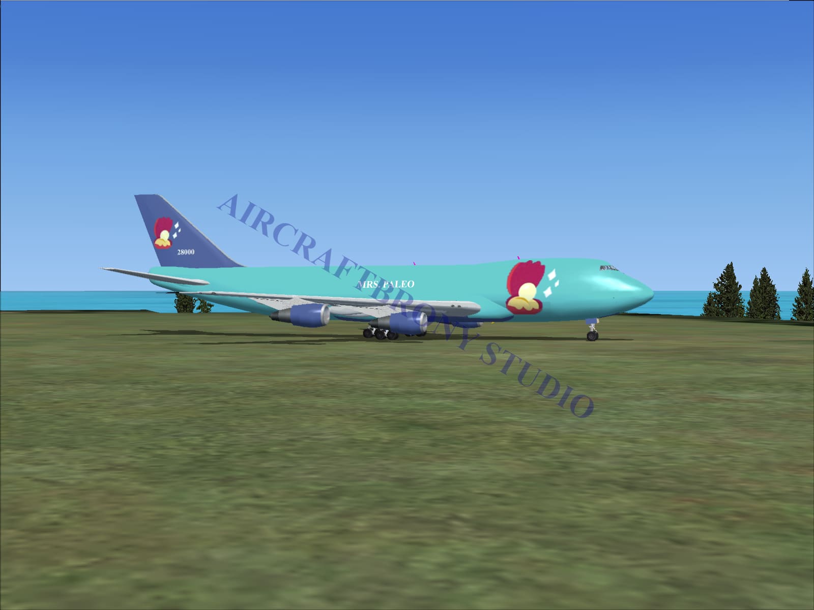 Mrs. Paleo Boeing 747-200 (Digital Image) Digital Image
