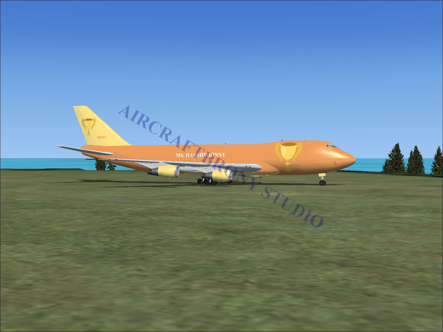 Ms. Harshwhinny Boeing 747-200 (Digital Image) Digital Image