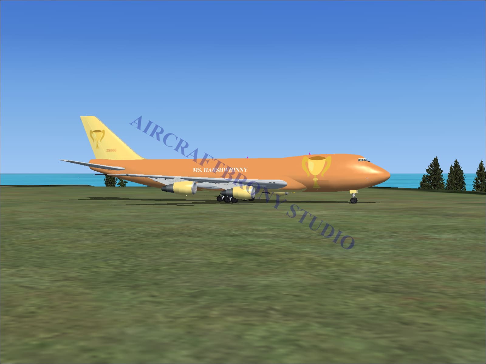 Ms. Harshwhinny Boeing 747-200 (Digital Image) Digital Image