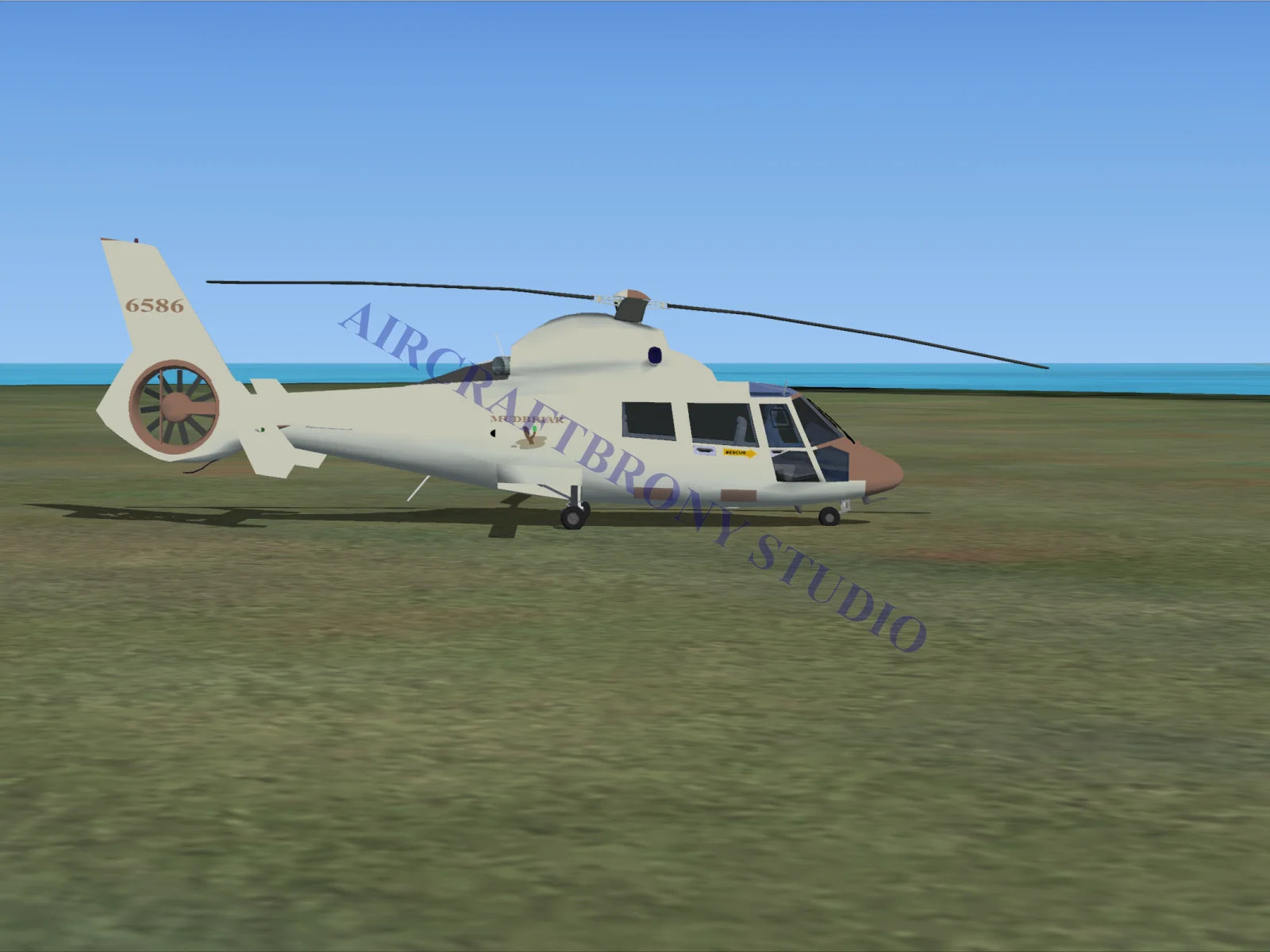 Mudbriar Aerospatiale HH65 Dolphin (Digital Image) Digital Image