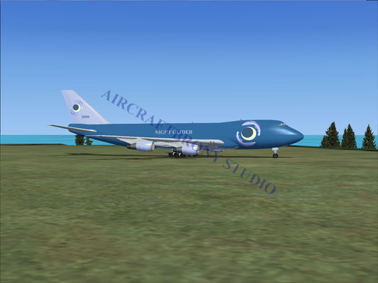 Night Glider Boeing 747-200 (Digital Image) Digital Image