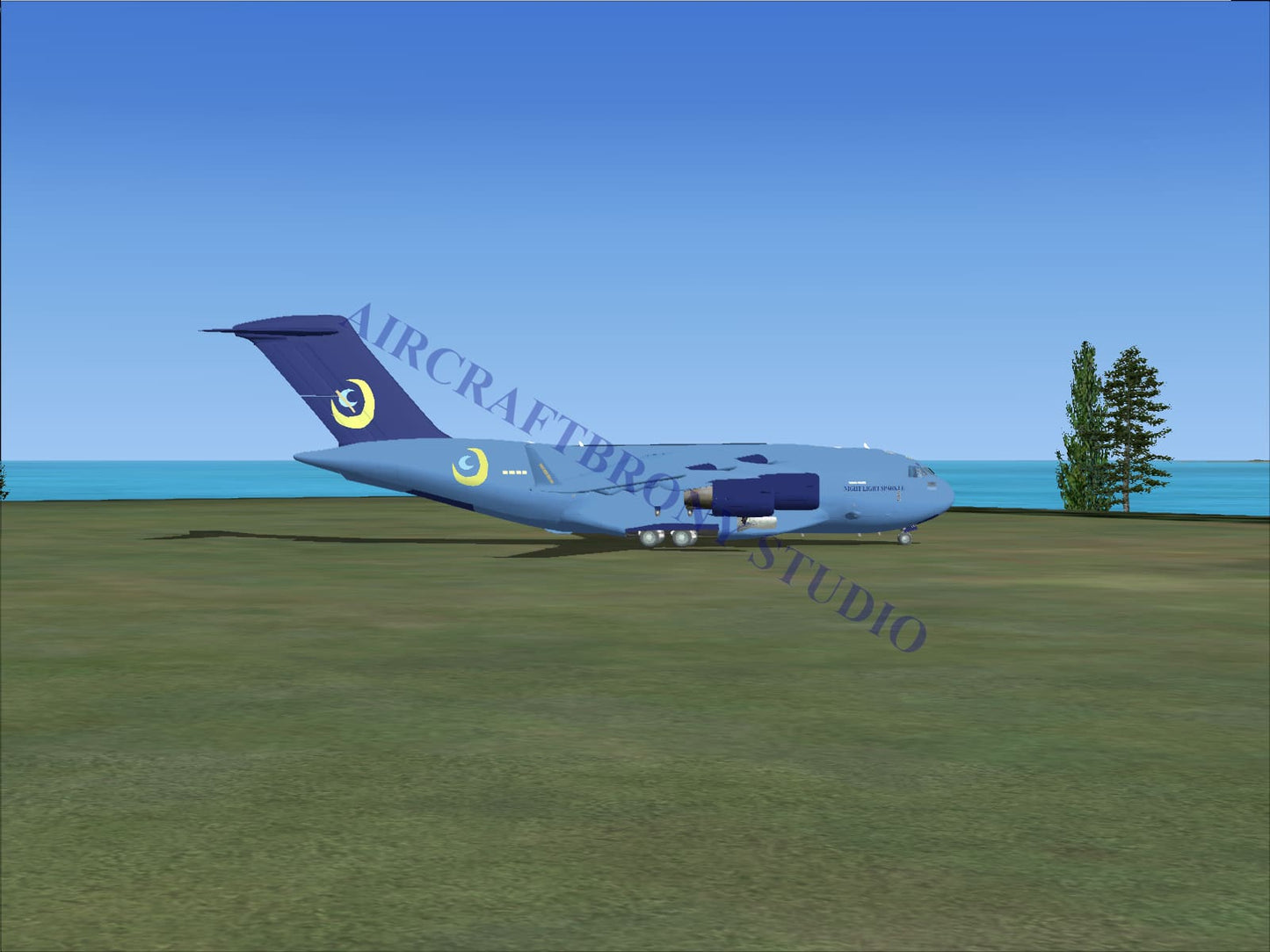 Nightlight Sparkle Boeing C-17 (Digital Image) Digital Image