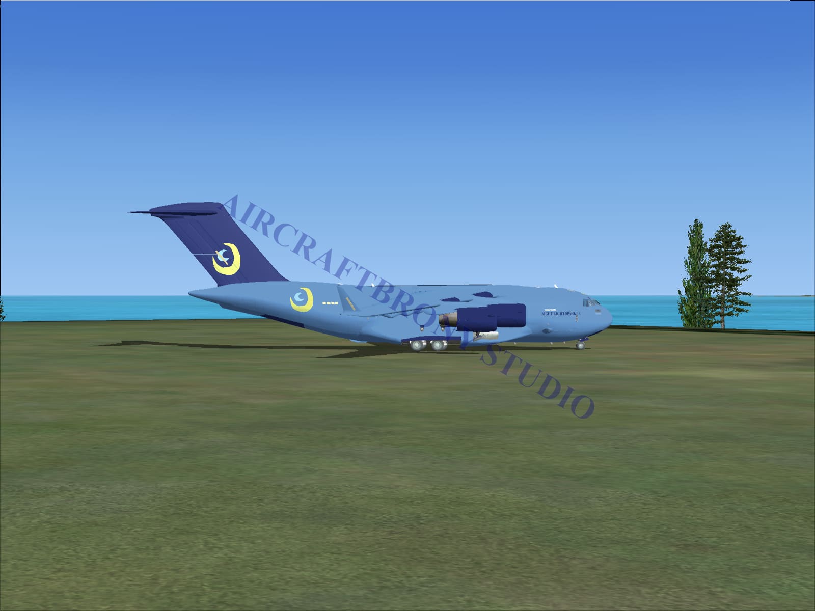 Nightlight Sparkle Boeing C-17 (Digital Image) Digital Image