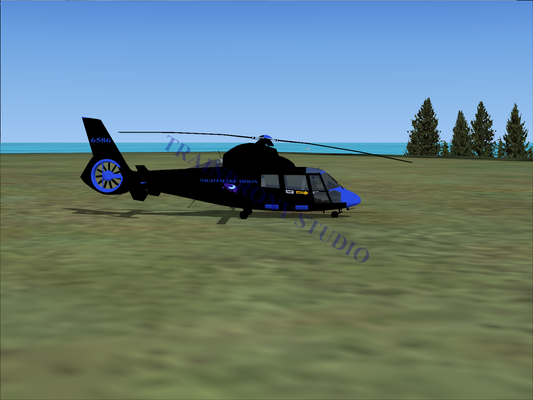 Nightmare Moon Aerospatiale HH65 Dolphin (Digital Image) Digital Image