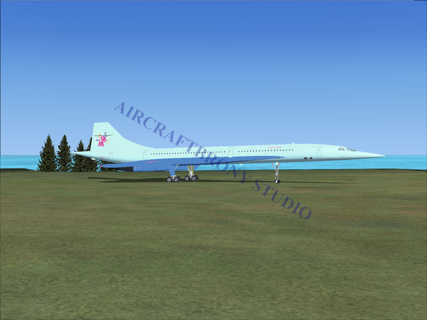 Party Favor Aerospatiale Concorde (Digital Image) Digital Image