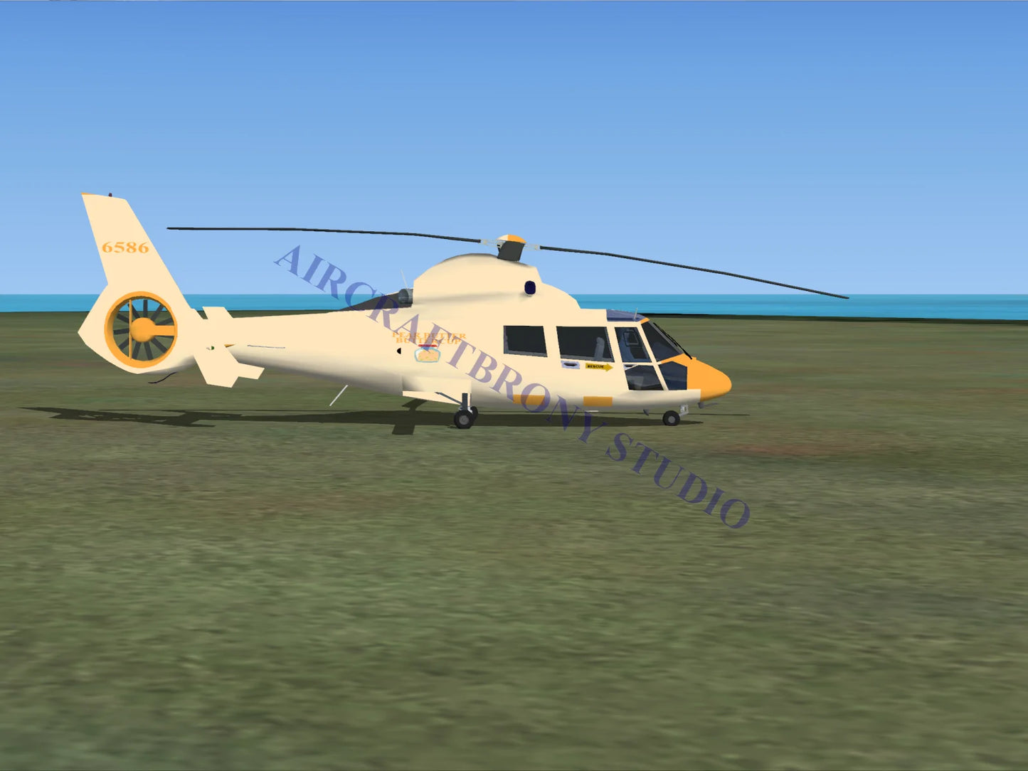 Pear Butter Aerospatiale HH65 Dolphin (Digital Image) Digital Image