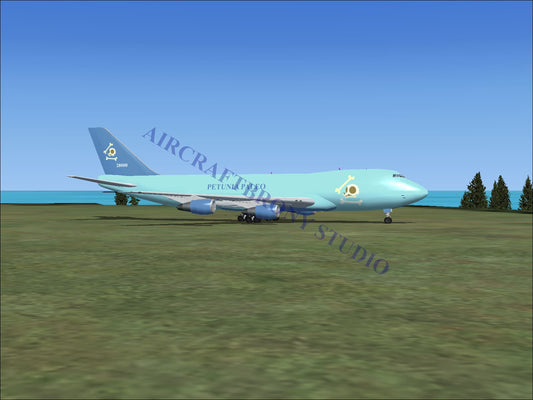Petunia Paleo Boeing 747-200 (Digital Image) Digital Image