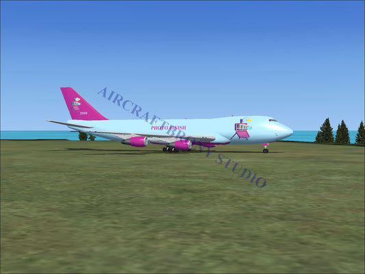 Photo Finish Boeing 747-200 (Digital Image) Digital Image