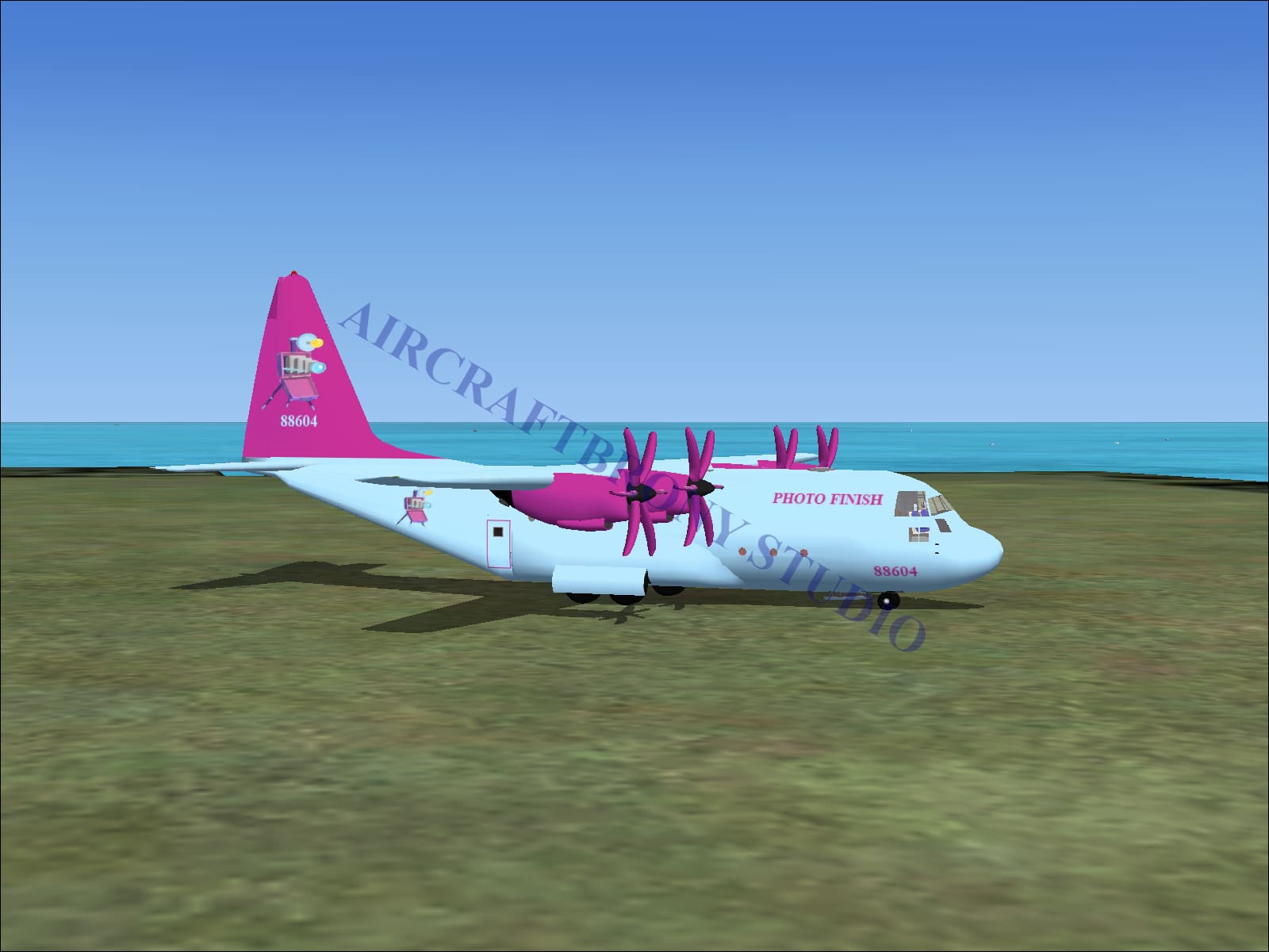 Photo Finish Lockheed C-130 (Digital Image) Digital Image