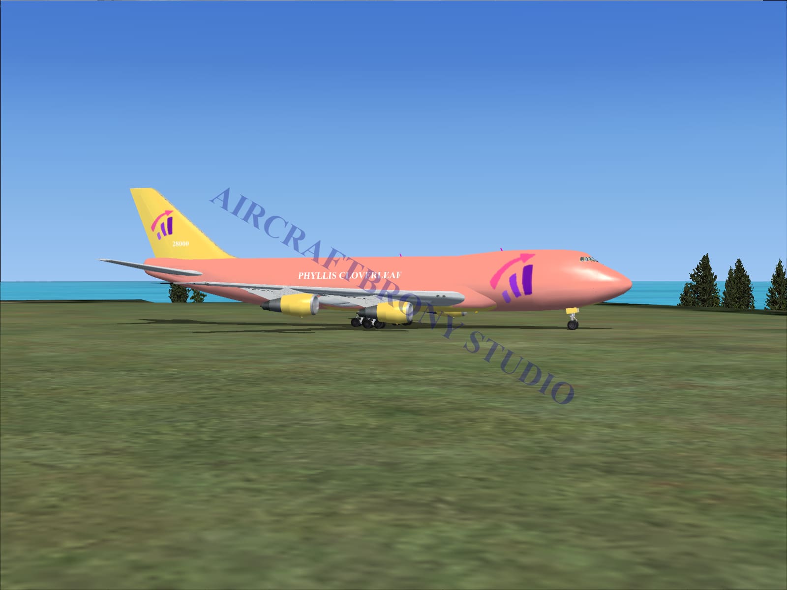 Phyllis Cloverleaf Boeing 747-200 (Digital Image) Digital Image