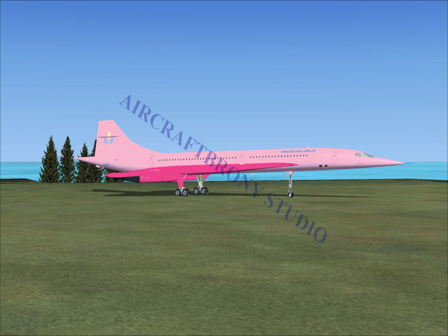 Pinkie Pie’s Aerospatiale Concorde (Digital Image) Digital Image