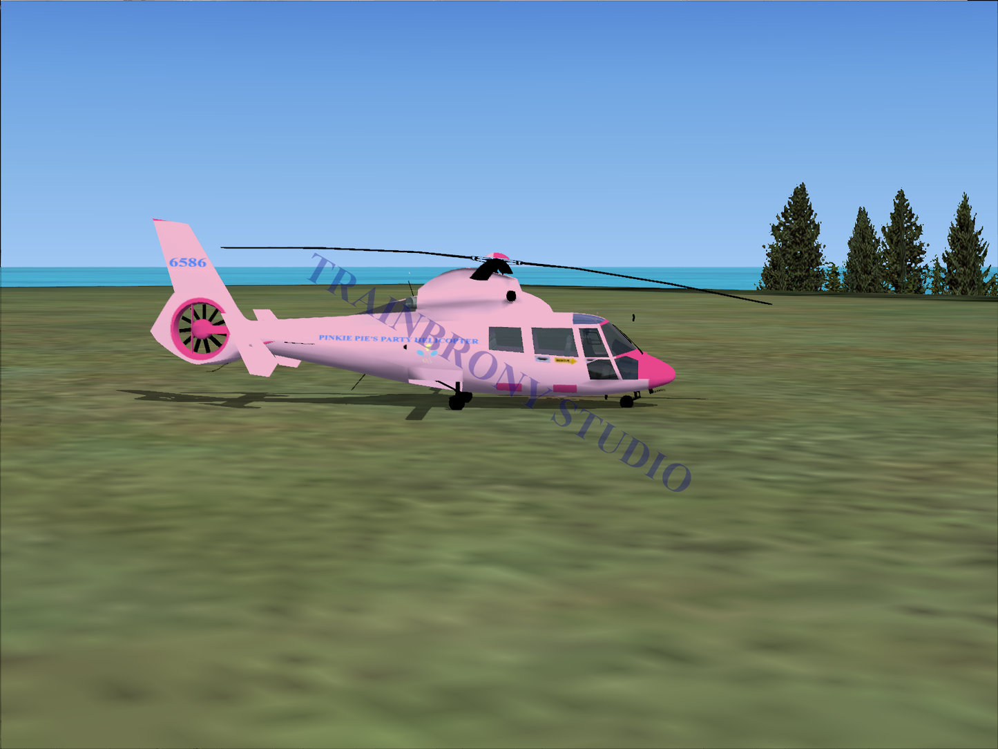 Pinkie Pie’s Party Aerospatiale HH65 Dolphin (Digital Image) Digital Image