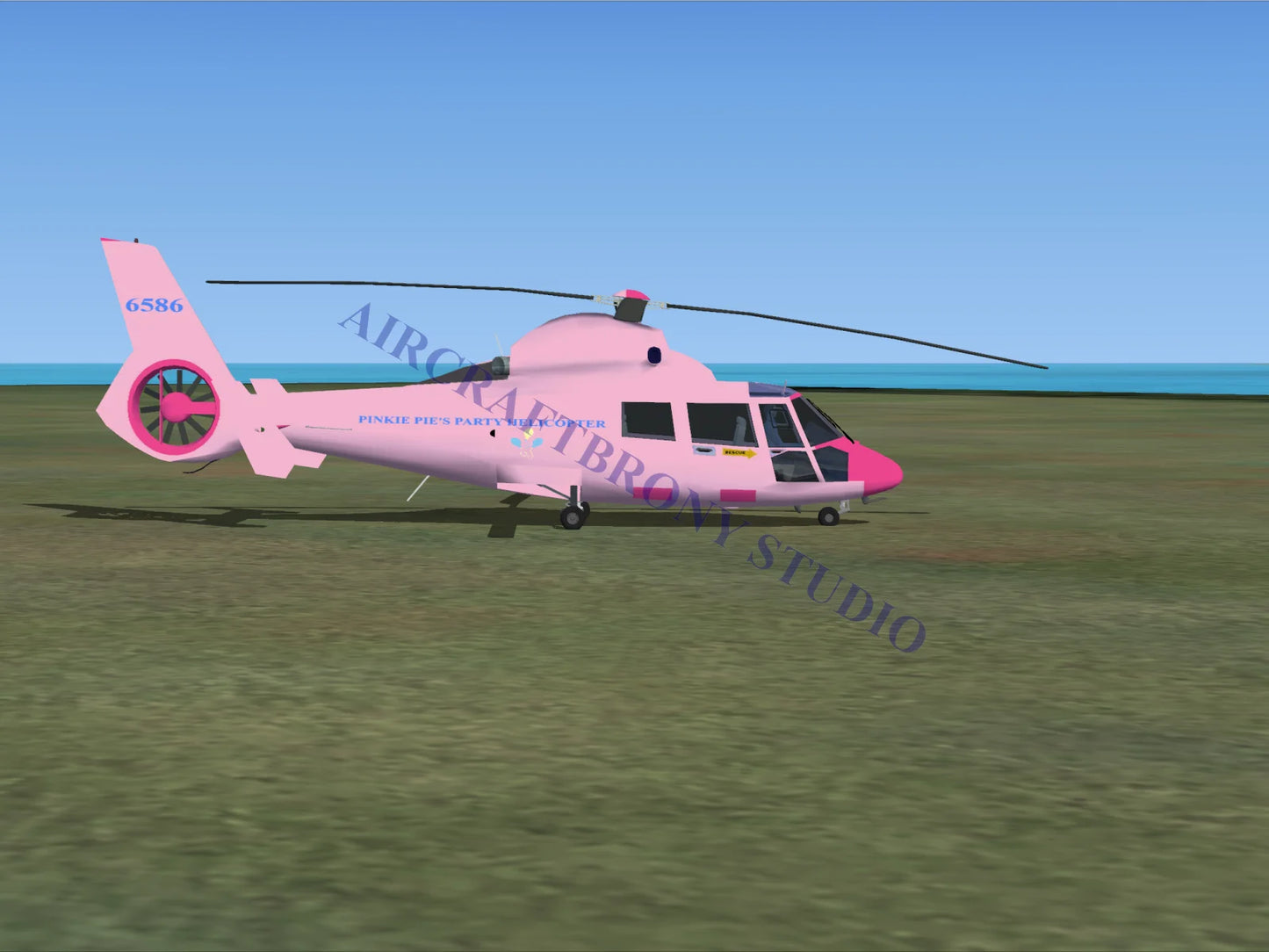 Pinkie Pie’s Party Aerospatiale HH65 Dolphin (Digital Image) Digital Image