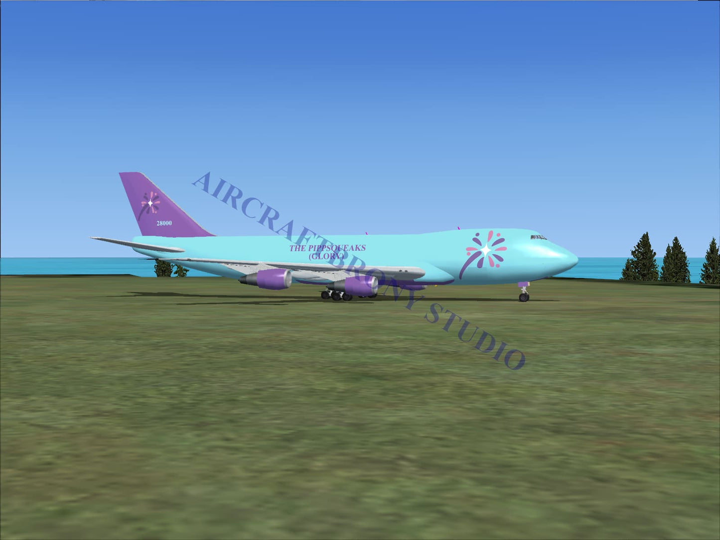 Pippsqueaks (Glory) Boeing 747-200 (Digital Image) Digital Image