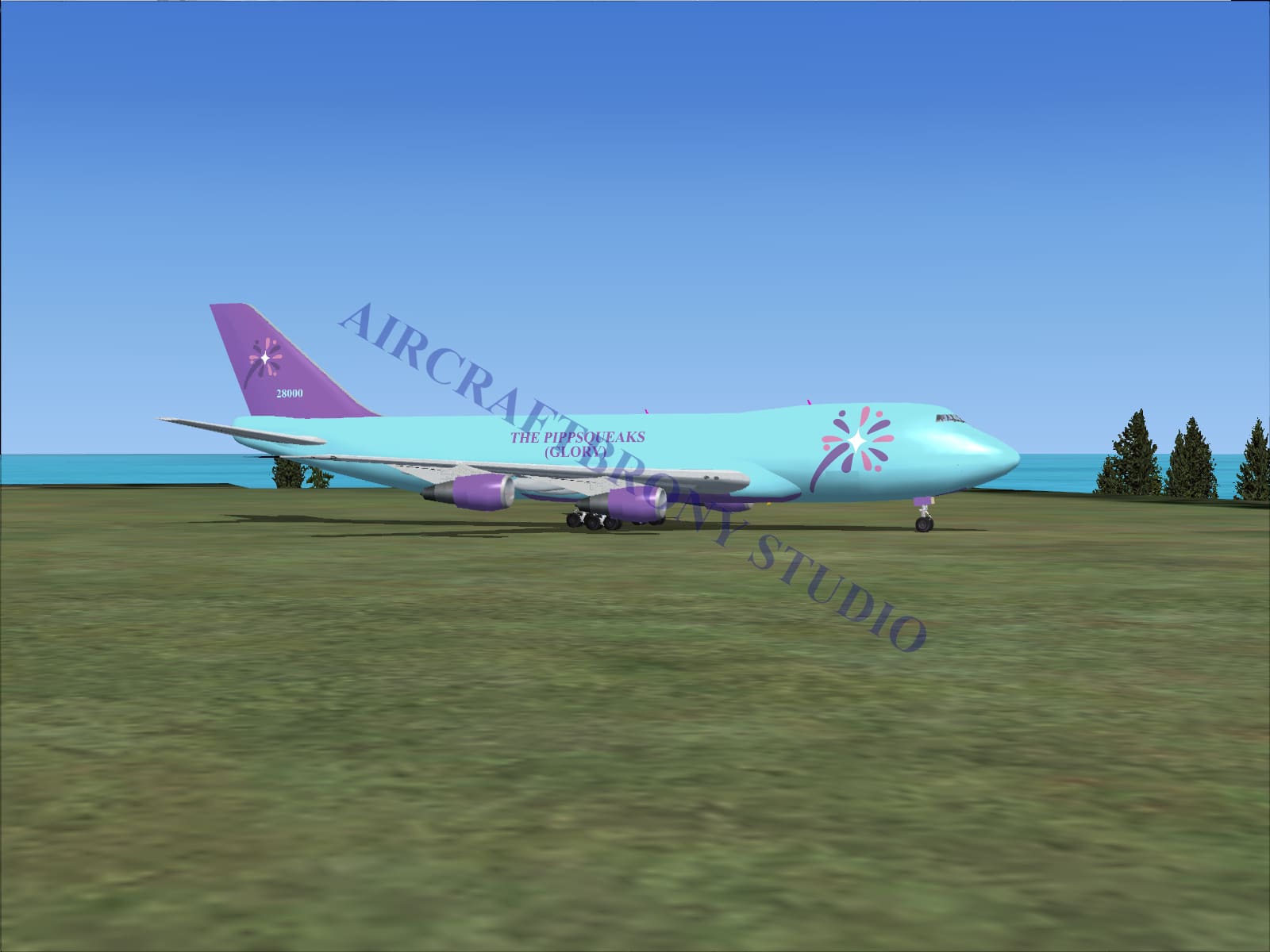 Pippsqueaks (Glory) Boeing 747-200 (Digital Image) Digital Image