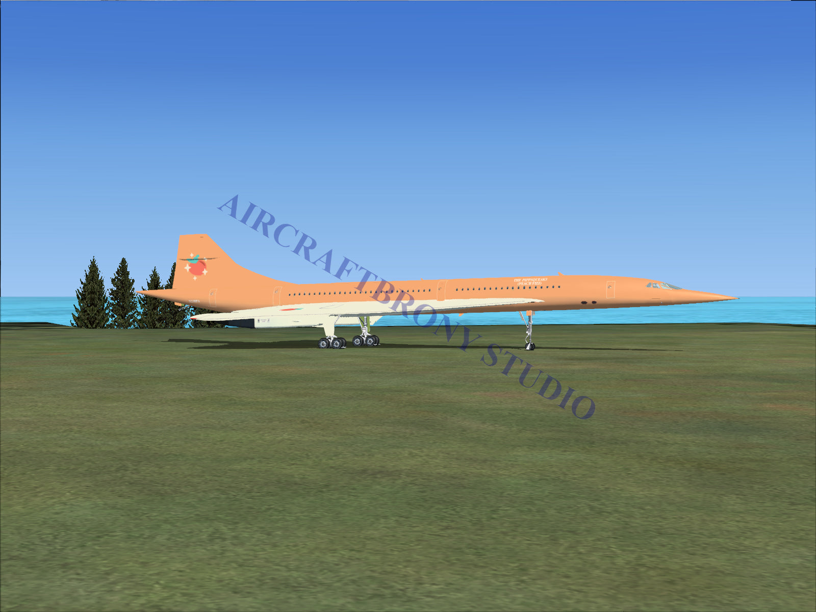 Pippsqueaks (Peach Fizz) Aerospatiale Concorde (Digital Image) Digital Image