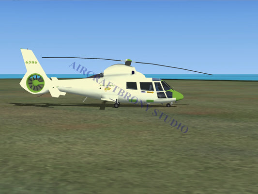 Pistachio Aerospatiale HH65 Dolphin (Digital Image) Digital Image