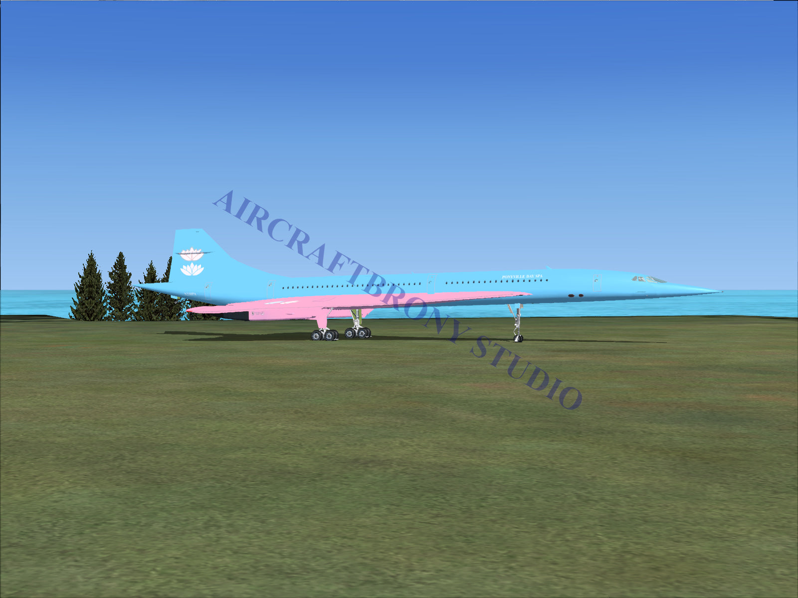 Ponyville Day Spa Aerospatiale Concorde (Digital Image) Digital Image