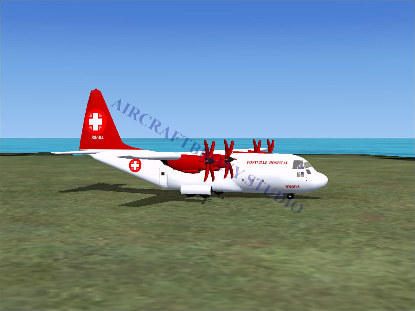 Ponyville Hospital Lockheed C-130 (Digital Image) Digital Image