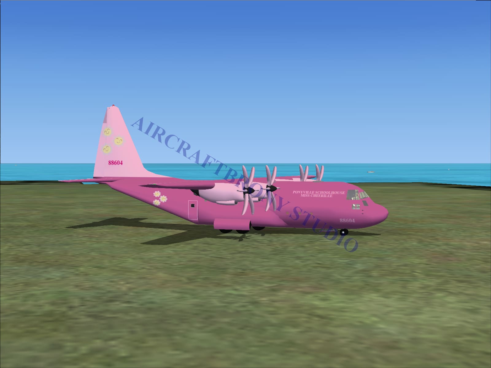 Ponyville Schoolhouse Miss Cheerilee Lockheed C-130 (Digital Image) Digital Image