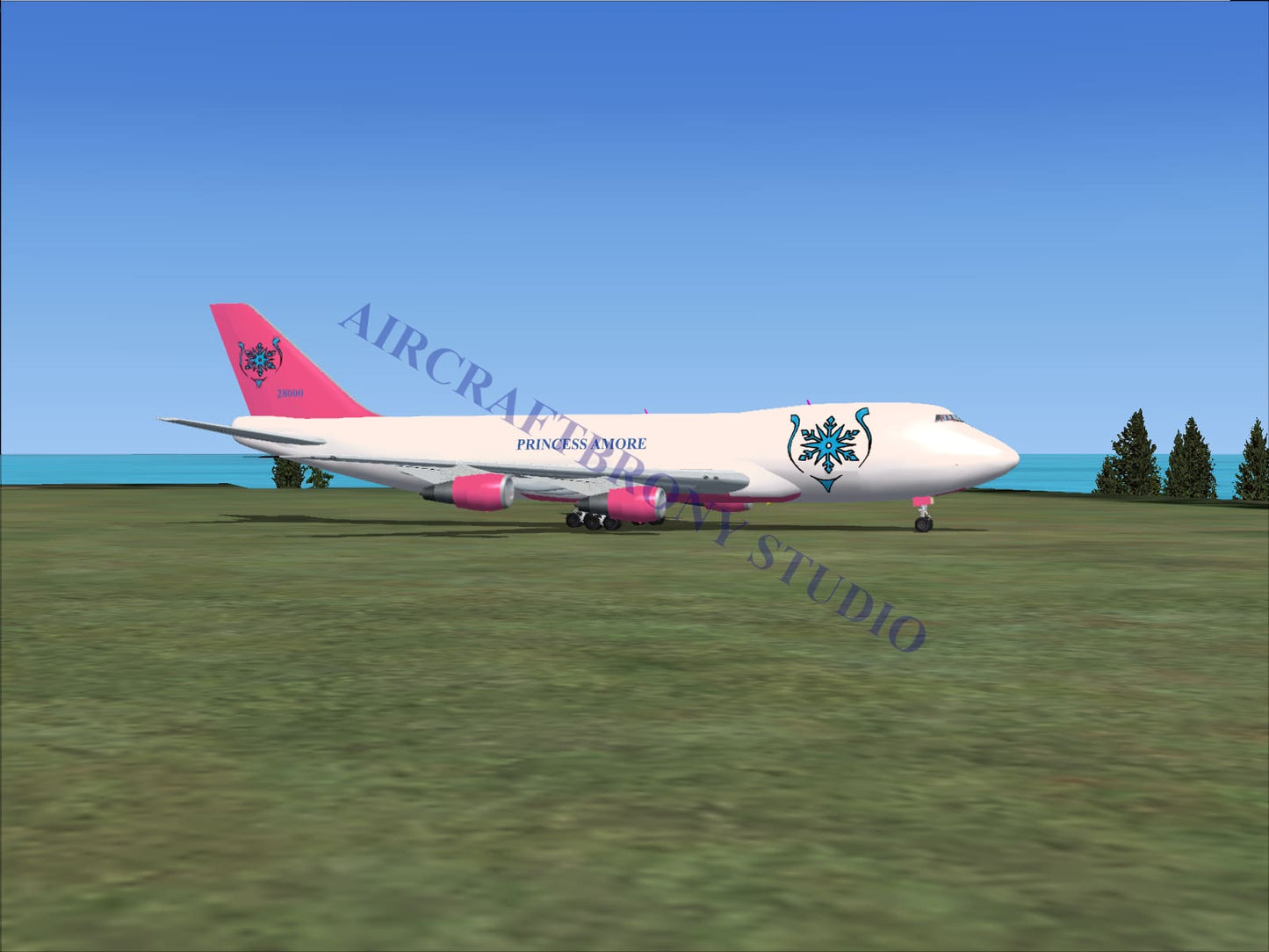 Princess Amore Boeing 747-200 (Digital Image) Digital Image