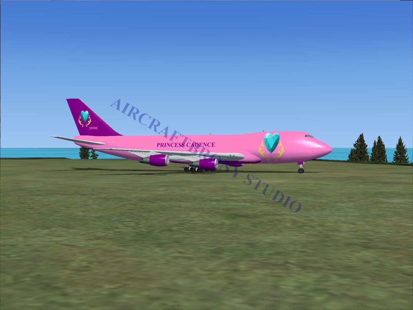 Princess Cadence Boeing 747-200 (Digital Image) Digital Image