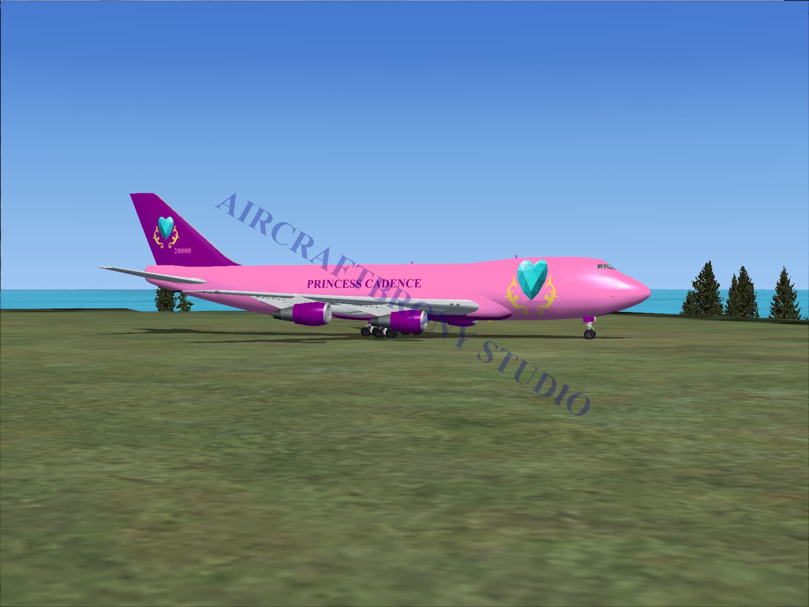 Princess Cadence Boeing 747-200 (Digital Image) Digital Image