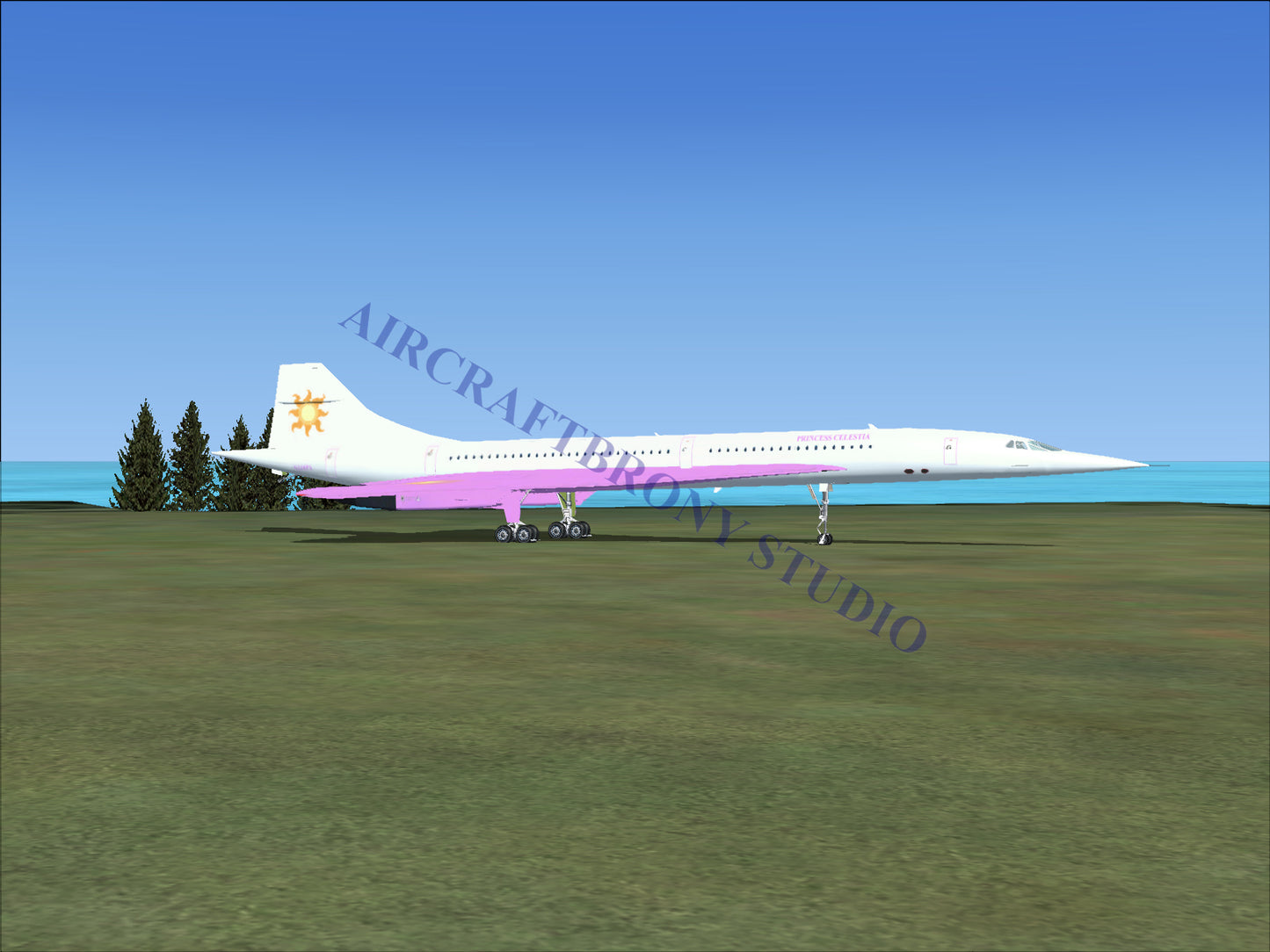 Princess Celestia Aerospatiale Concorde (Digital Image) Digital Image