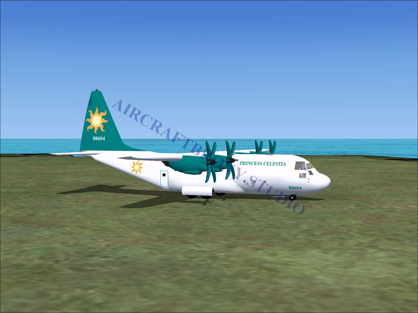 Princess Celestia Lockheed C-130 (Digital Image) Digital Image