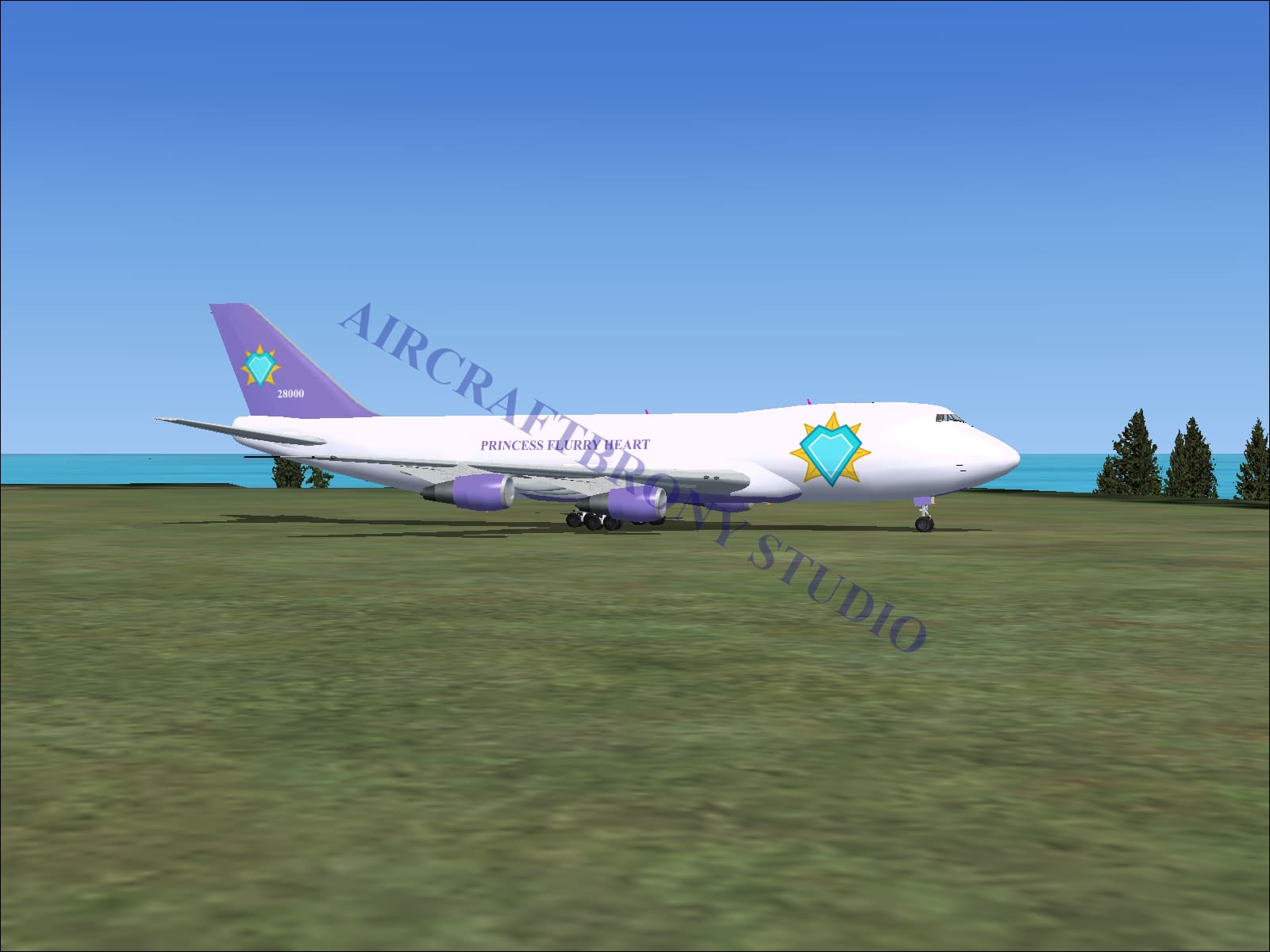 Princess Flurry Heart Boeing 747-200 (Digital Image) Digital Image