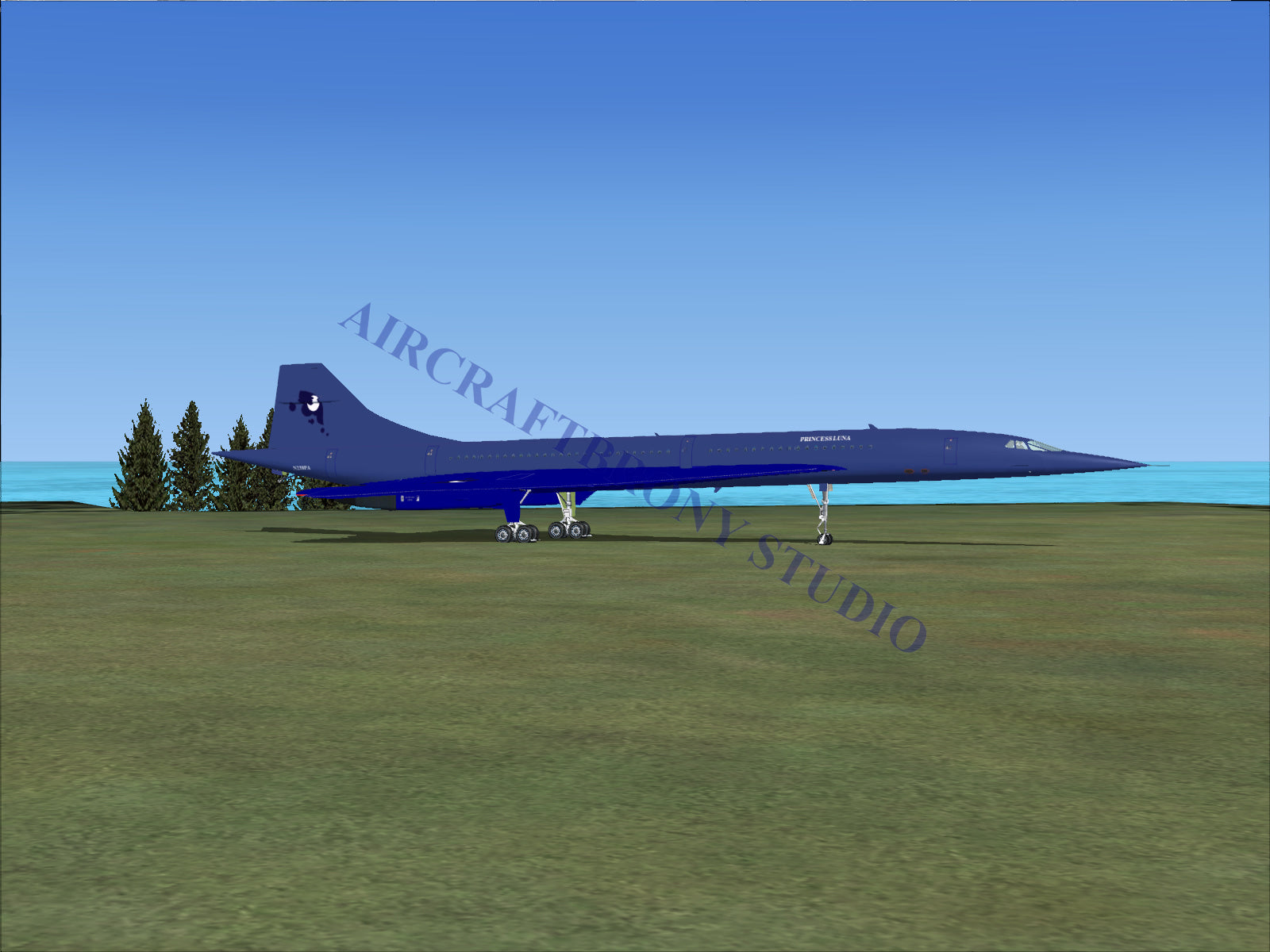 Princess Luna Aerospatiale Concorde (Digital Image) Digital Image