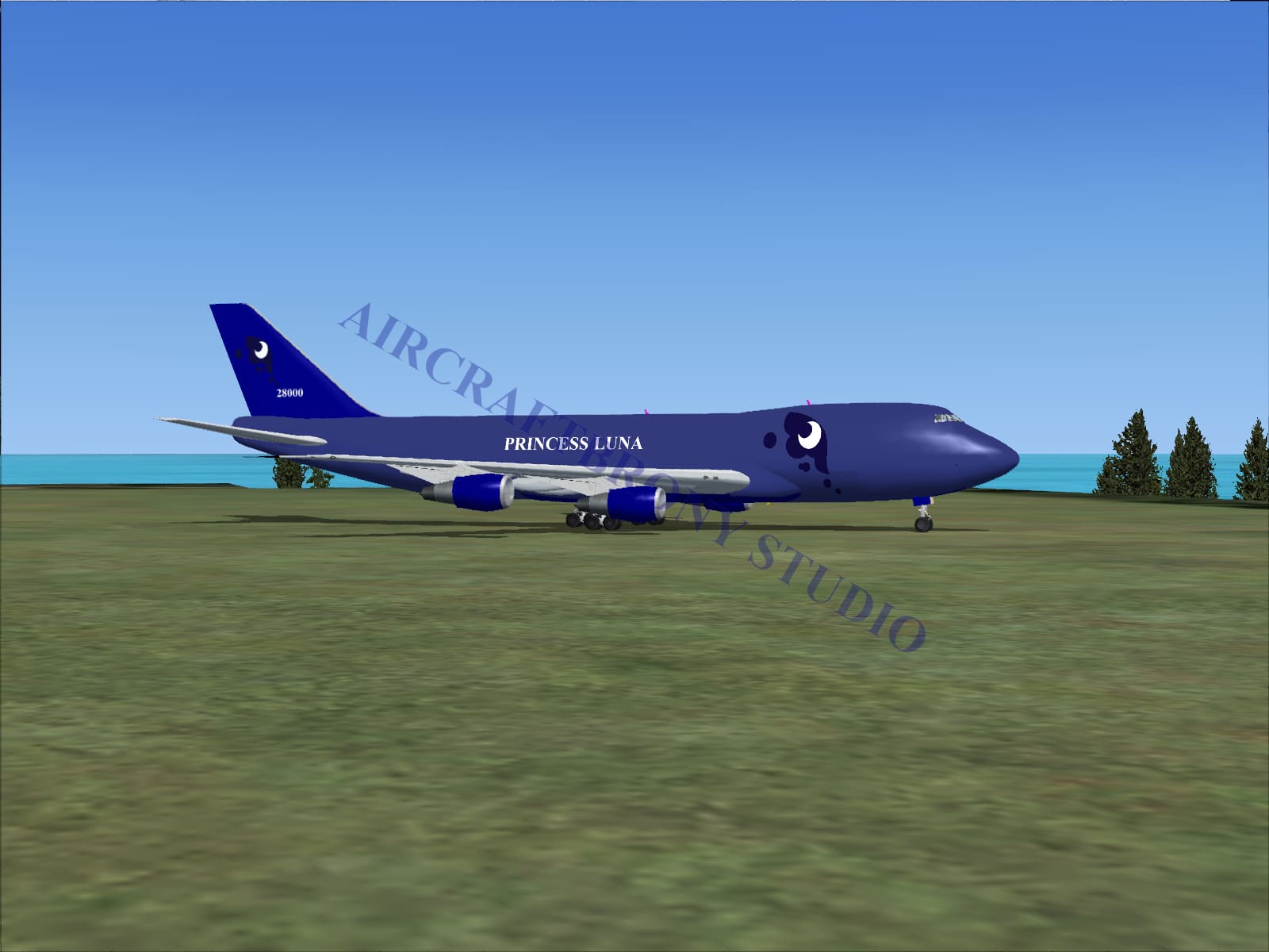 Princess Luna Boeing 747-200 (Digital Image) Digital Image