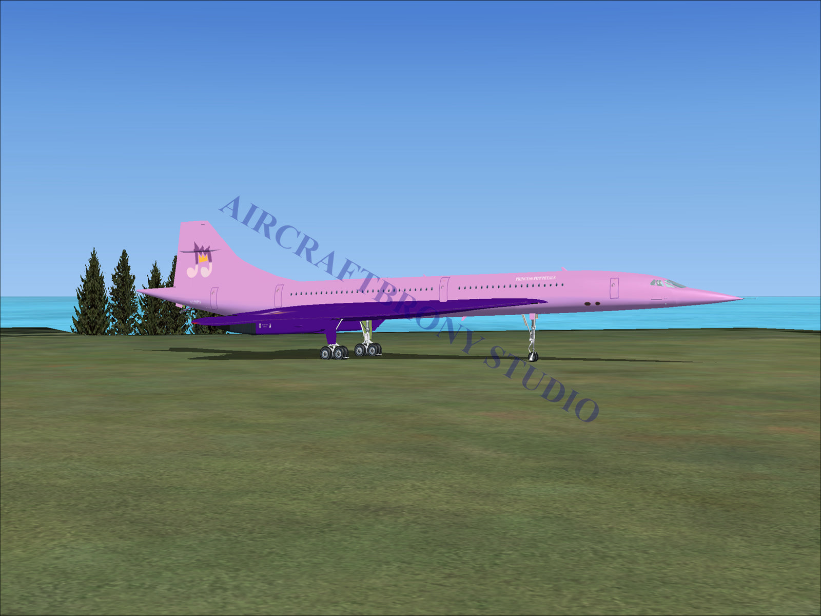 Princess Pipp Petals Aerospatiale Concorde (Digital Image) Digital Image