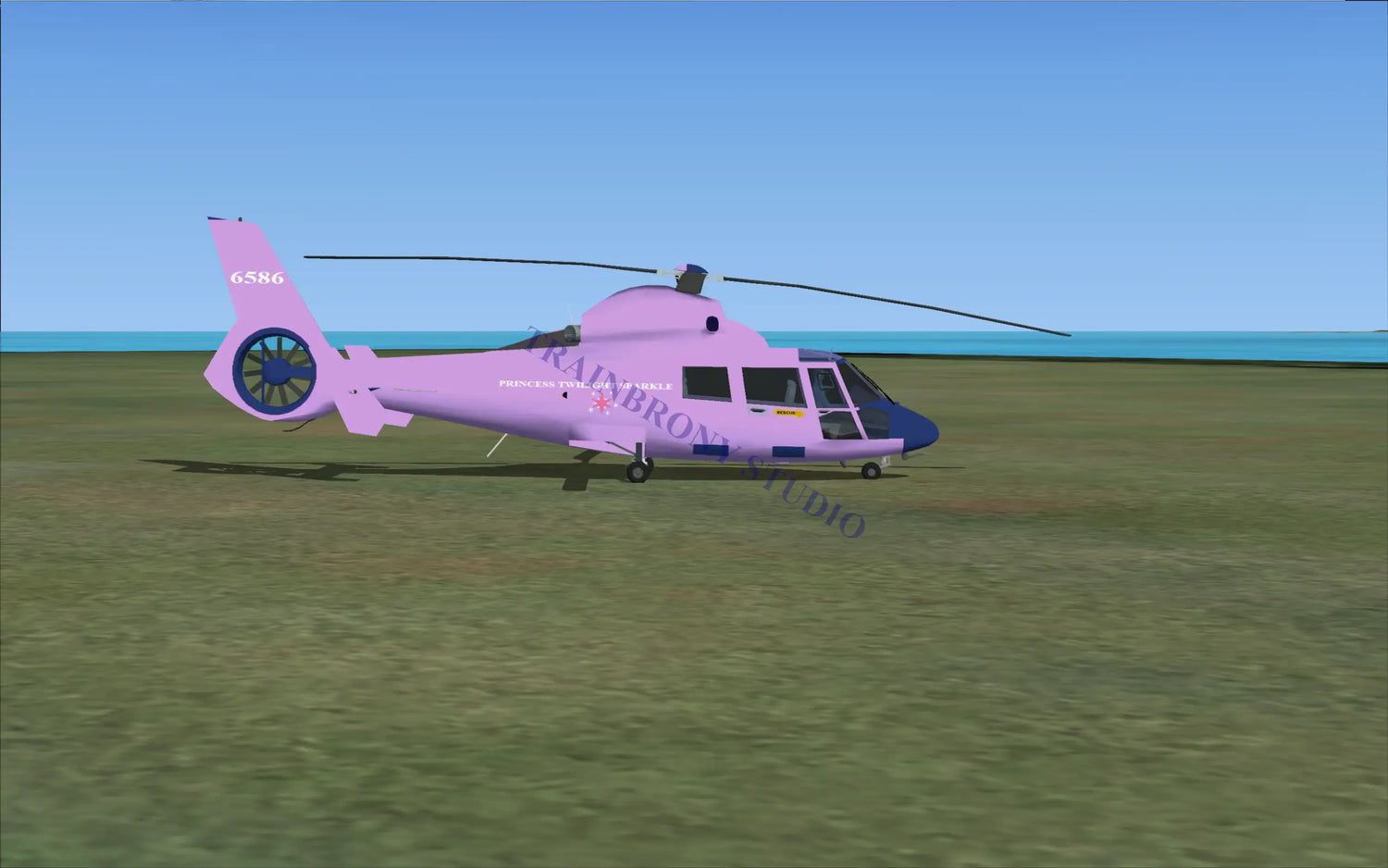 Princess Twilight Sparkle Aerospatiale HH65 Dolphin (Digital Image) Digital Image