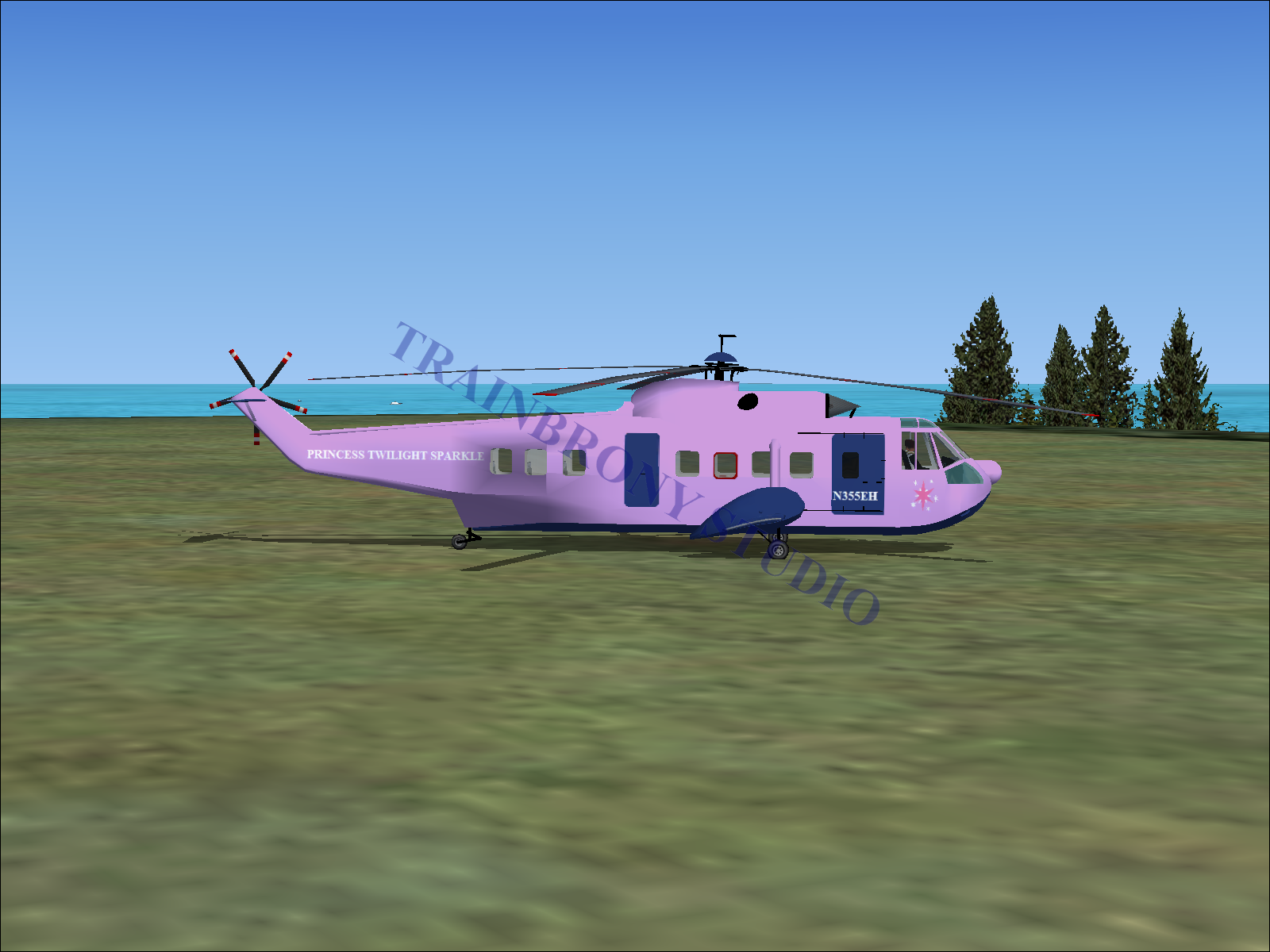 Princess Twilight Sparkle Sikorsky S-61N (Digital Image) Digital Image