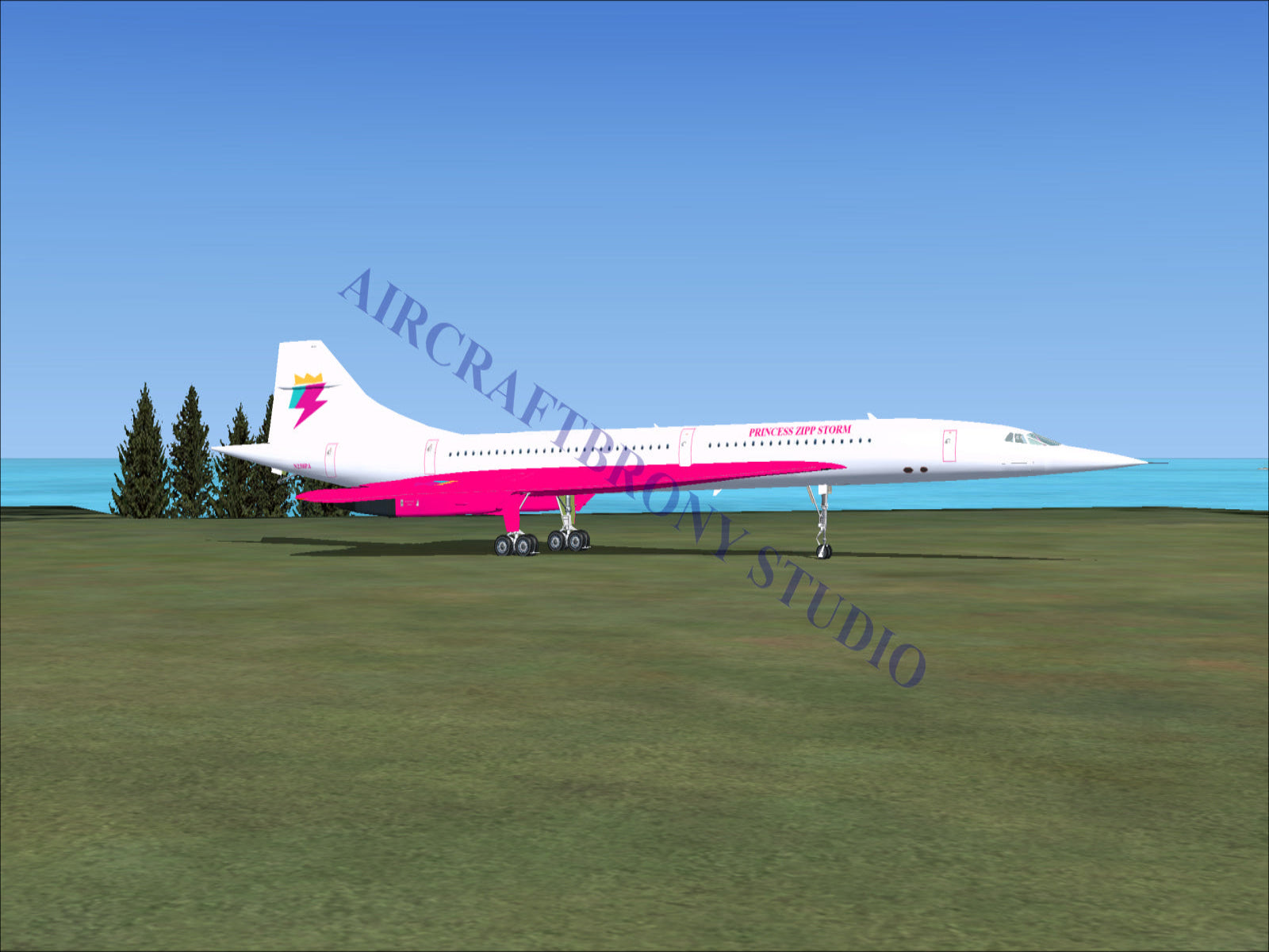 Princess Zipp Storm Aerospatiale Concorde (Digital Image) Digital Image