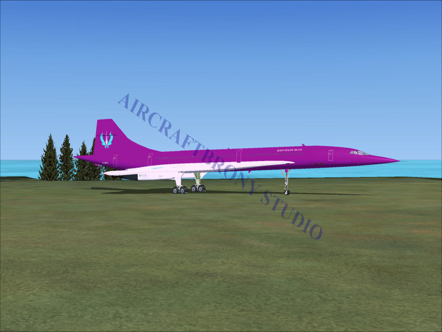 Queen Opaline Arcana Aerospatiale Concorde (Digital Image) Digital Image