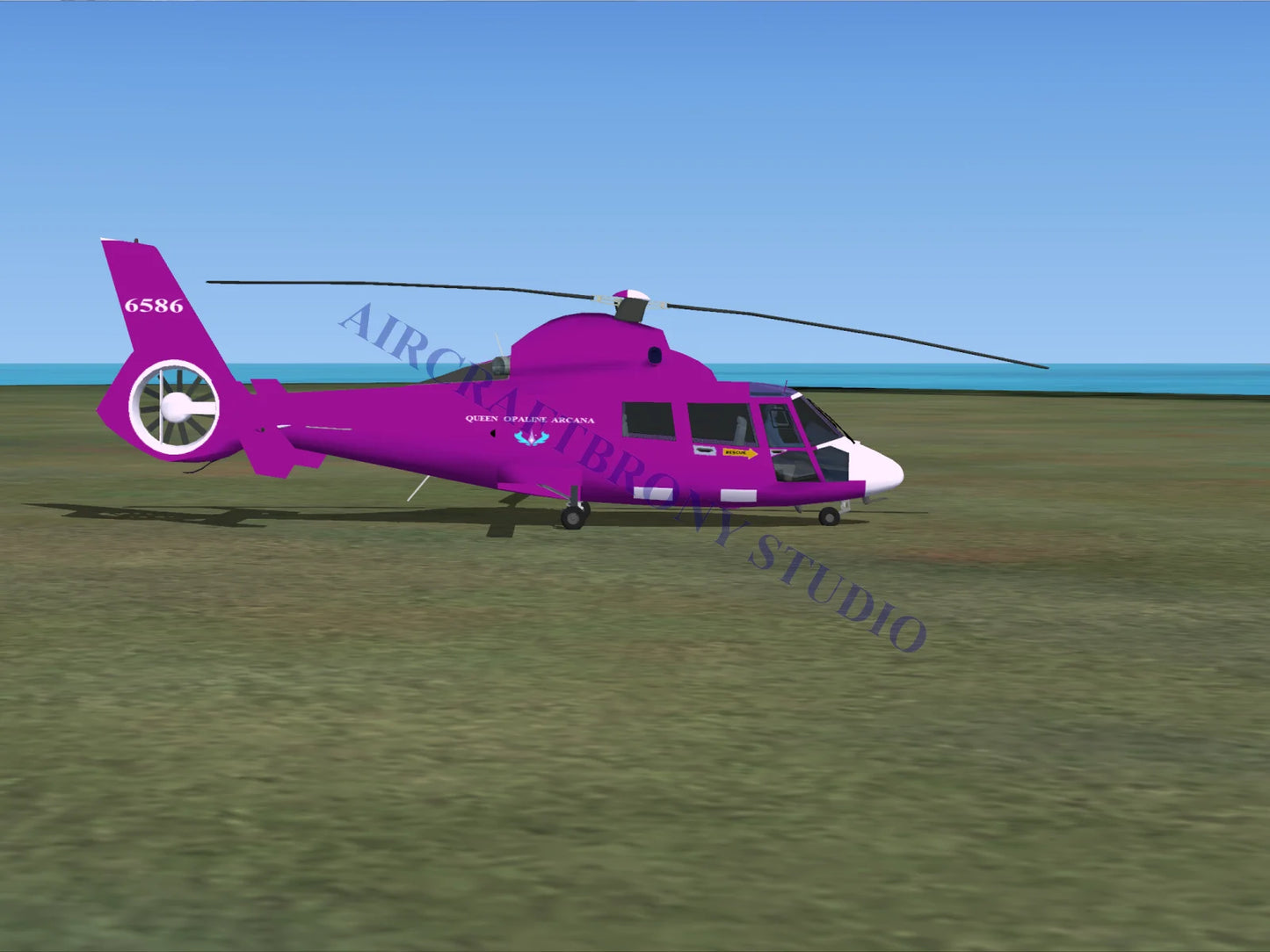 Queen Opaline Arcana Aerospatiale HH65 Dolphin (Digital Image) Digital Image